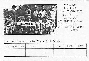 XARC 1981 Field Day Group